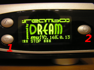 Dreambox DM7025 Display - Vorderseite