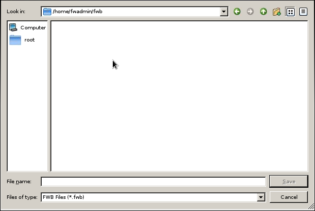 Firewall Builder - File - New Object File - Dialog