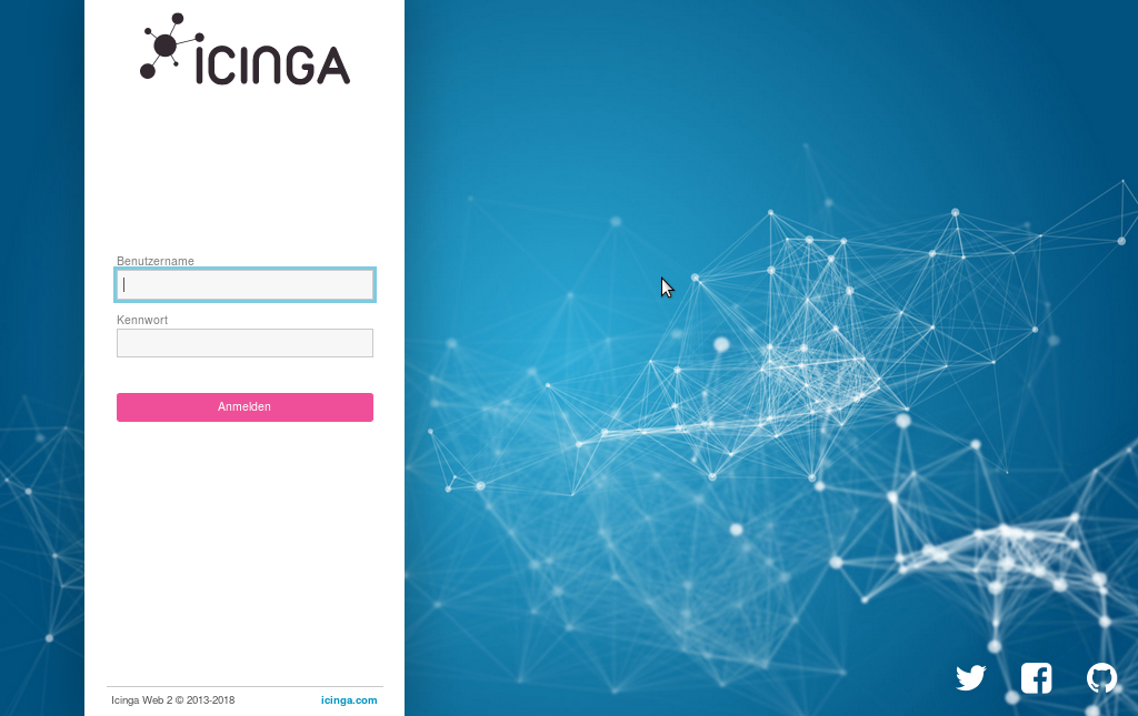 Icinga Web 2 - Anmeldung