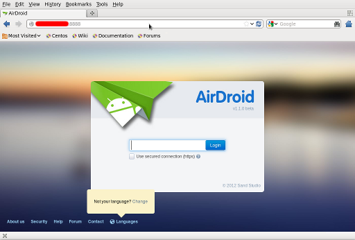 App - Airdroid - Gerät - Anmeldung