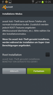 App - avast! - Anti-Theft - Installation - Seite 1