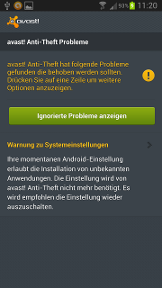App - avast! - Warnung ! (Rest)