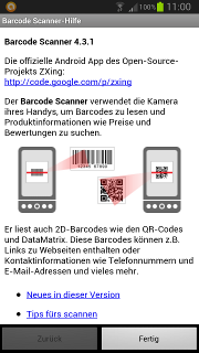 App - Barcode Scanner - Start