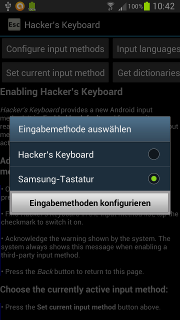 App - Hacker's Keyboard - Set current input method