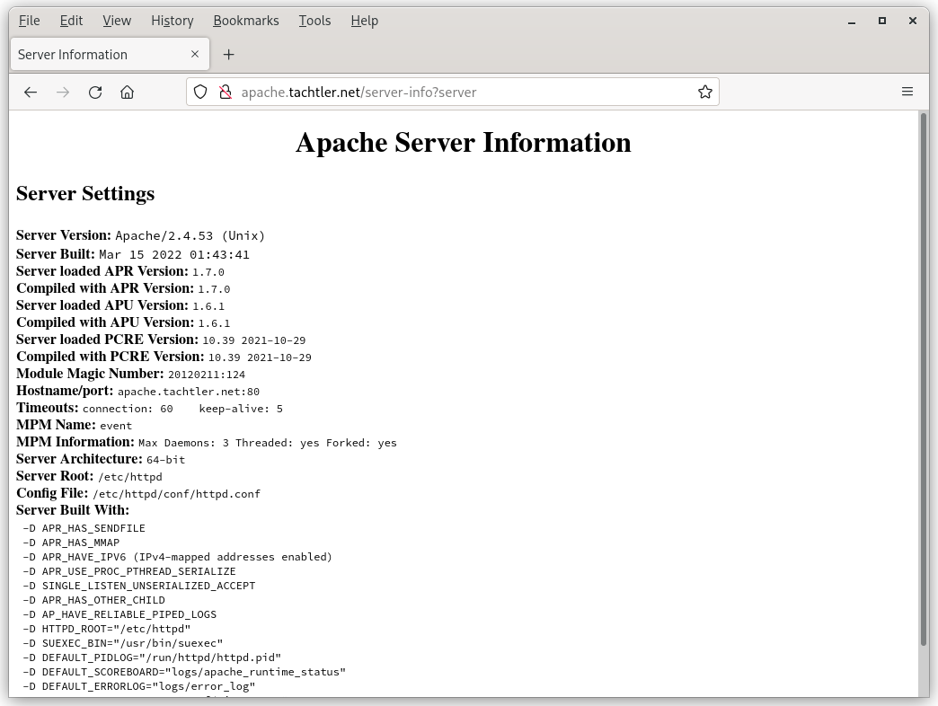 ArchLinux - Apache HTTP Server - Mozilla Firefox - /server-info?server