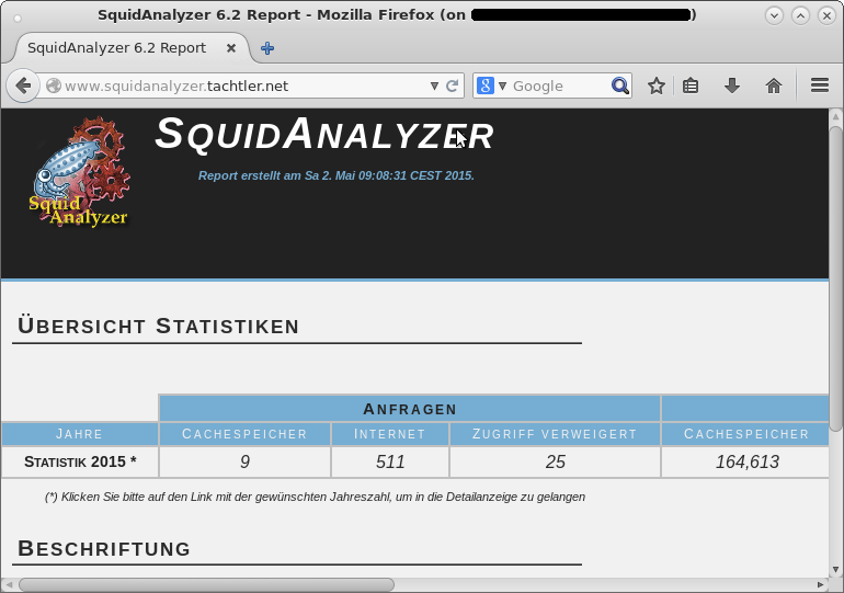 SquidAnalyzer - Start