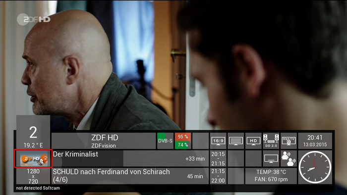 Vu+ Duo² - Senderwechsel - ARD HD - ZDF HD - Picon anzeige