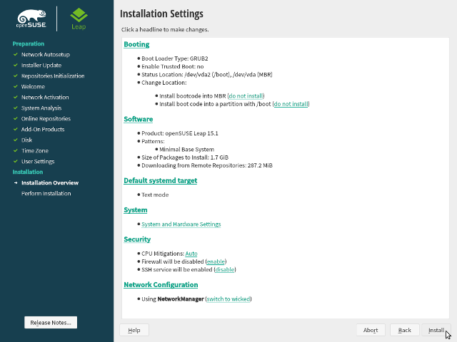 virtualisierung_opensuse-leap-15.1_dvd_installation-settings_finished.png